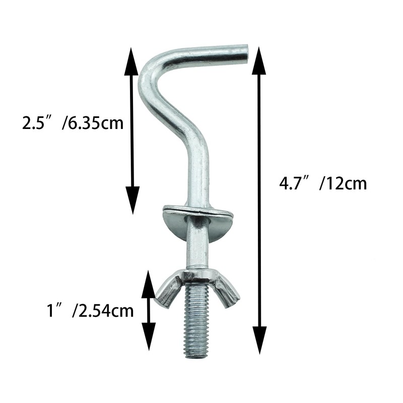 TAODAN 2PCS Heavy Duty Replacement Hook Hammock Accessory Metal Hook