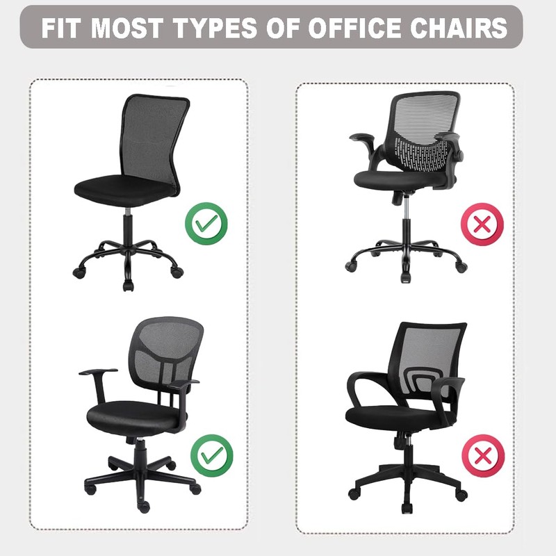 Deisy Dee Computer Office Chair Covers Pure Color Universal Chair