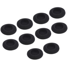 sourcing map Replacement Foam Ear Tips Earbuds Bud 45mm Earbuds Tips for Earphones Black 10 Pcs