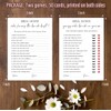 Minimalism Bridal Shower Game Cards, Wedding Shower Game Cards for