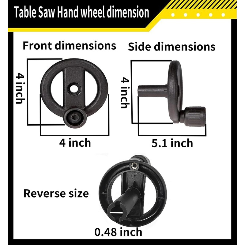 5140032-48 5140117-77 Table Saw Hand wheel table saw lift steering