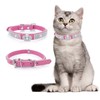 cobee Dog Collar with Rhinestones, Adjustable Cat Collar Bling PU