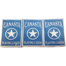 Bicycle 3 Deck BLUE SAMBA Playing Cards Games Standard Faces Point Value Canasta