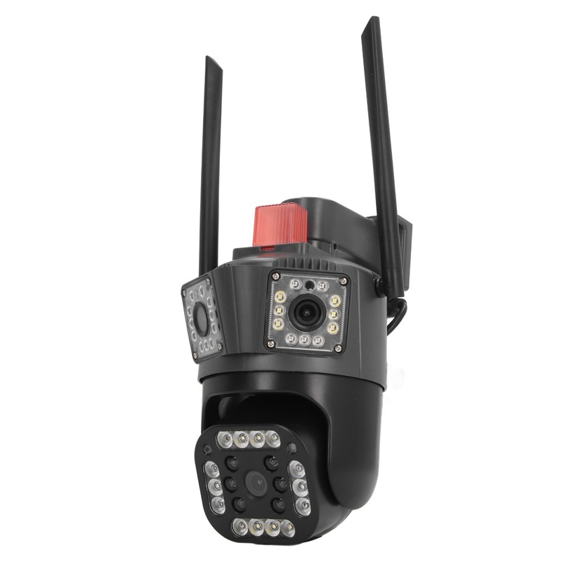 Outdoor 3 Lens Security Camera IP66 Waterproof 2 Way Talk