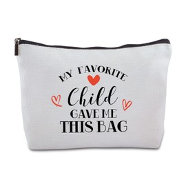 Birthday Gifts for Mom from Daughter Zipper Makeup Bag Travel Cosmetic Bag Mothers Day Gifts from Son Funny Gifts for Mom for Thanksgiving Gifts