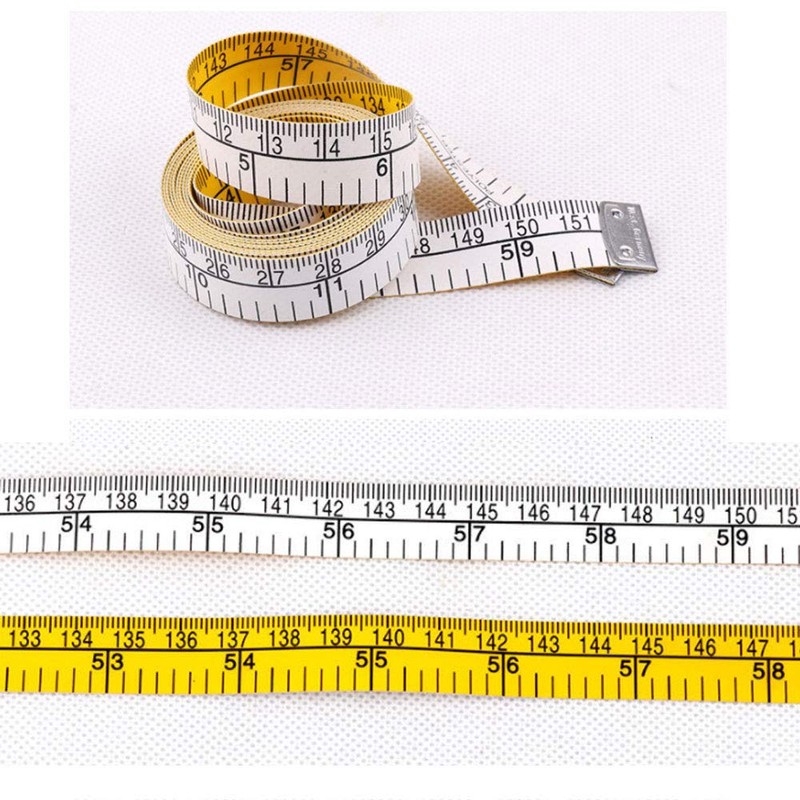 2 Pack Soft Tape Measure for Body, Double Scale Body