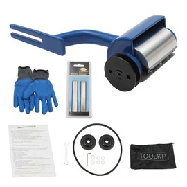 LYNICESHOP 5" Timber Log Debarking Tool, Peeler Wood Grooving Chainsaw Debarker Attachment for Most Chainsaws, Belt Drive and Safe Design (Blue)