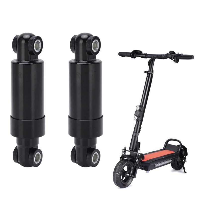 Nicear 2-Piece Rear Shock Absorber Kit - Black Steel Alloy