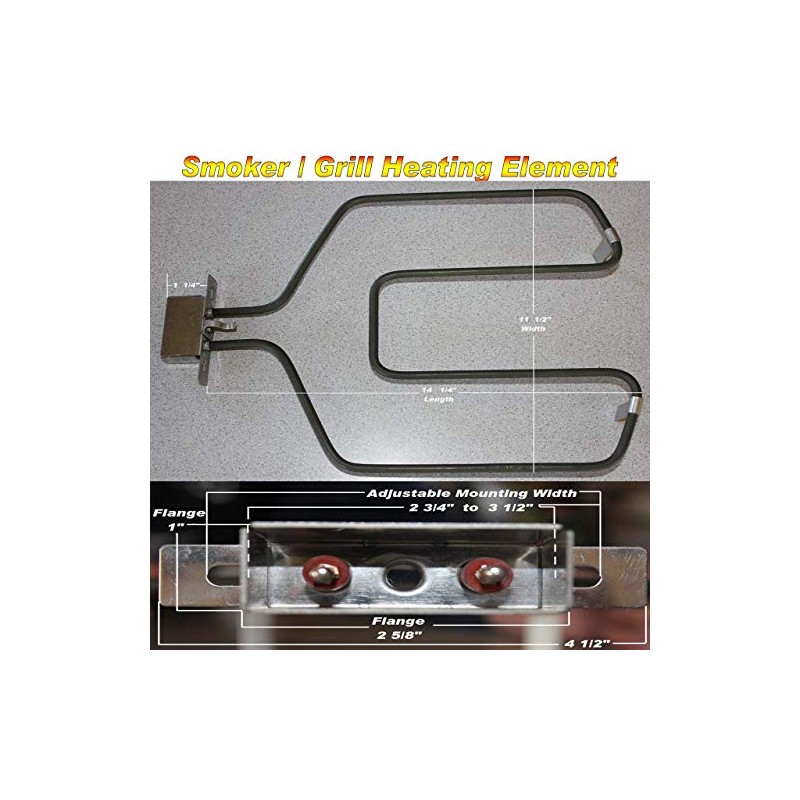 Universal Replacement Electric Smoker and Grill Heating Element with Adjustable