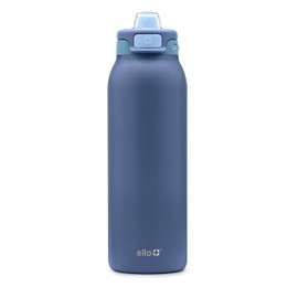 Ello Pop & Fill 32oz Stainless Steel Water Bottle with QuickFill Technology, Double Walled and Vacuum Insulated Metal, Leak Proof Locking Lid, Sip and Chug, Reusable, BPA Free, Raincloud