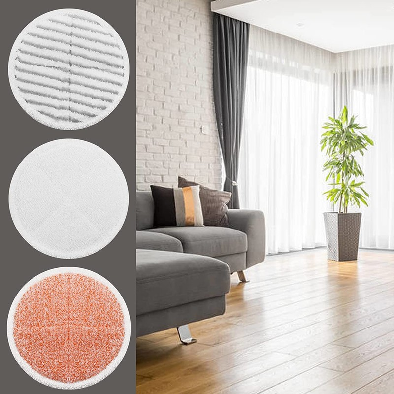 6 Pack Spinwave Mop Pads Replacement Kit Compatible with Bissell