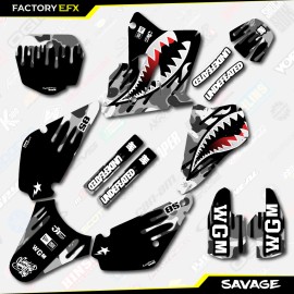 Factory EFX Gray Savage Racing Graphics Kit fits 01-21 Suzuki RM85 RM 85 Racing Decal
