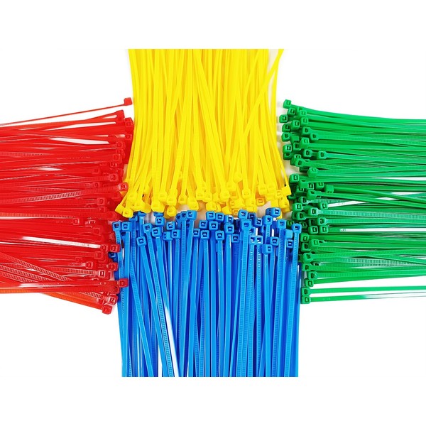 400Pcs Colored Zip Ties 4 Inch Small Zip Ties Cable