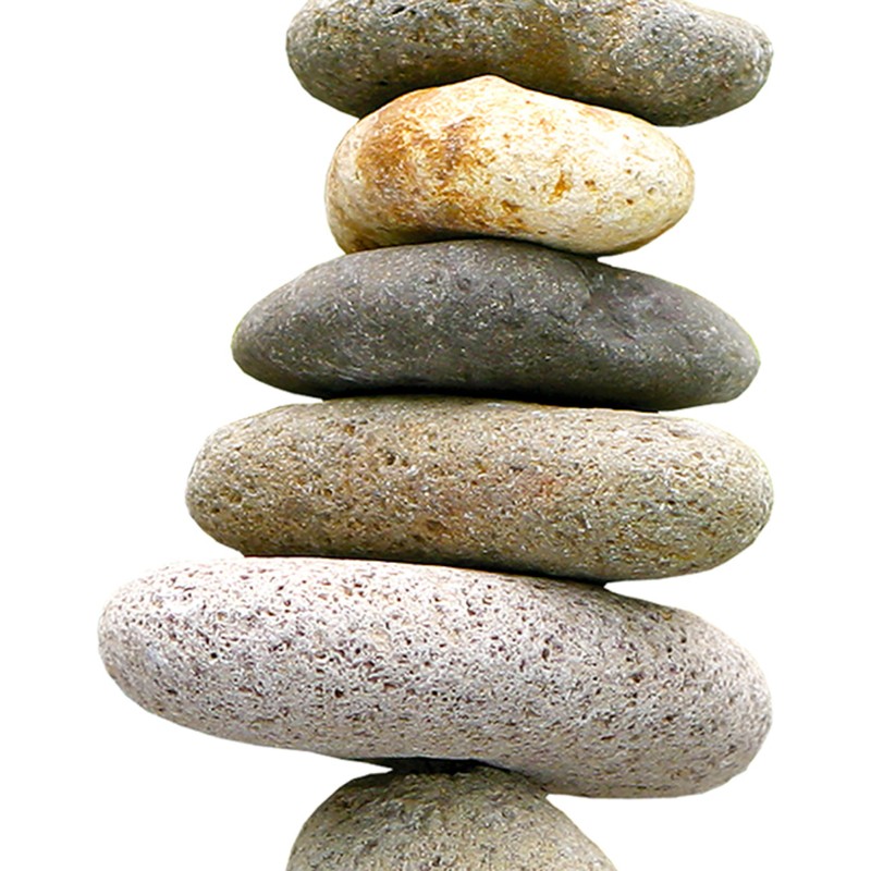 Ancient Graffiti Seven Stone Cairn, 10" H, Pack of 2