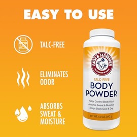 Talc-Free Body Powder for Body Odour Sweat & Moisture