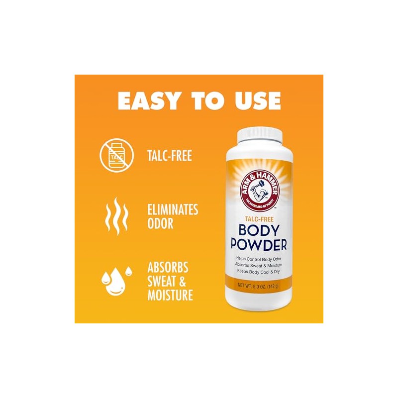 Talc-Free Body Powder for Body Odour Sweat & Moisture