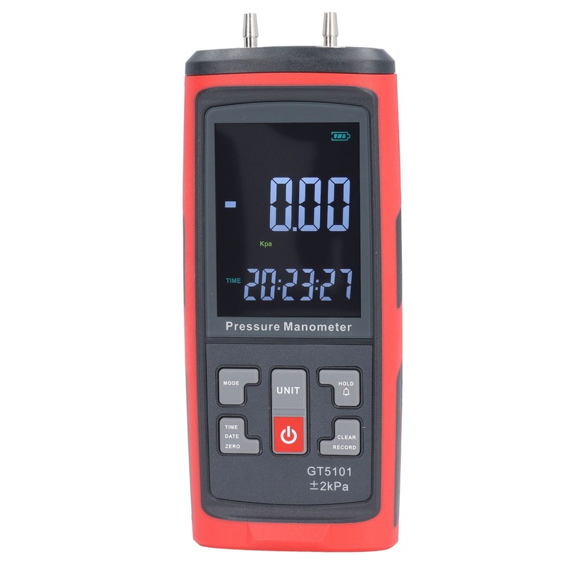 ±2KPa Differential Pressure Gauge High Accuracy Digital Pressure Manometer for