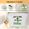 Pickle Makeup Bag for Women, 1 Pack Cosmetic Travel Toiletry