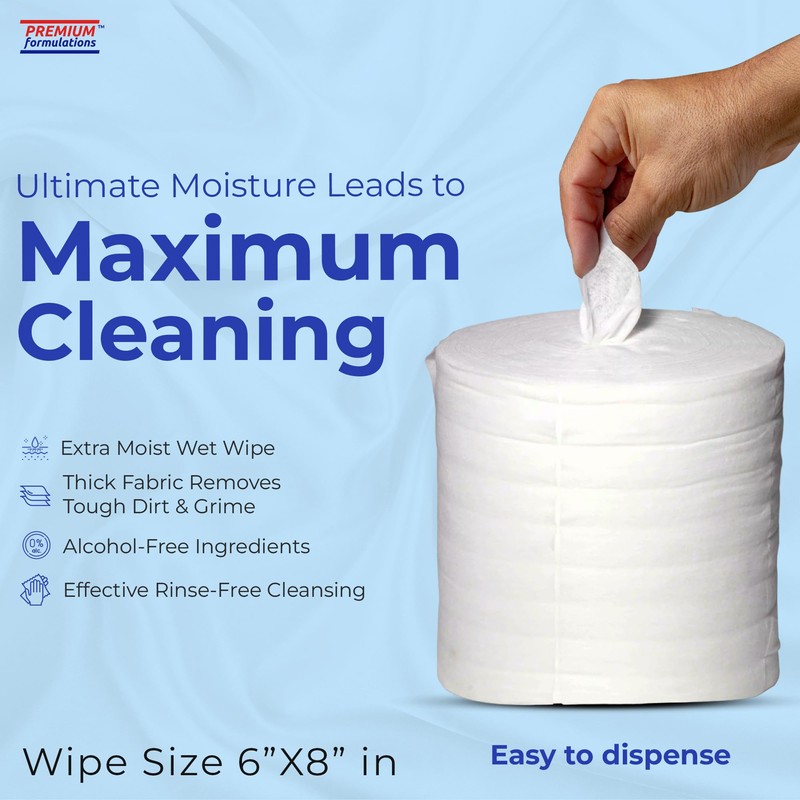 Wet Wipes Bulk - 2 x 800 Count Refill Bags