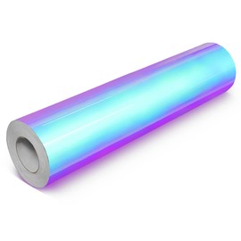 VViViD DECO65 High Gloss Unicorn Blue-to-Purple Opal Holographic Adhesive Craft Vinyl Roll for Die-Cutter and Plotting Machines (5ft x 12")