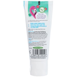 Brush-Baby Tutti Frutti Toothpaste for Kids | Stage 3 - Kids | 3+ Years | Delicious Fruity Flavour, with Xylitol & Fluoride for Strong Teeth, Healthy Gums & Fresh Breath