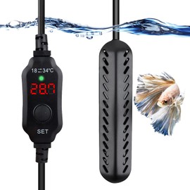 Sgizoku 100W Aquarium Heater - Fish Tank Heater with Over-Temperature Protection and Automatic Power-Off When Leaving Water - Use for 40-100L Saltwater and Freshwater Aquarium (100W)