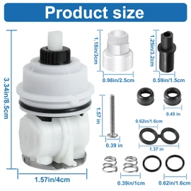 RP32104 Shower Cartridge, Compatible with Delta Monitor 1700 series (1998-2005) Cartridge, for delta Monitor Shower Cartridge for Tub/Shower Faucet Valve