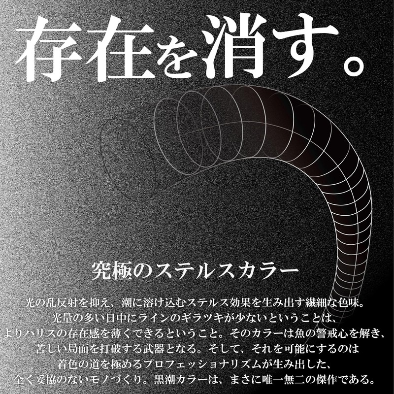 SUNLINE Fluoro Line Tornado BLACK STREAM KIWAMI (Tornade BLACK STREAM