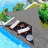 UV Resistant Sun Shade 10 FT Triangle Sail Canopy Garden