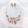 Fenni Jewelry Retro Women's Crystal Floral Petal Leaf Chunky Statement