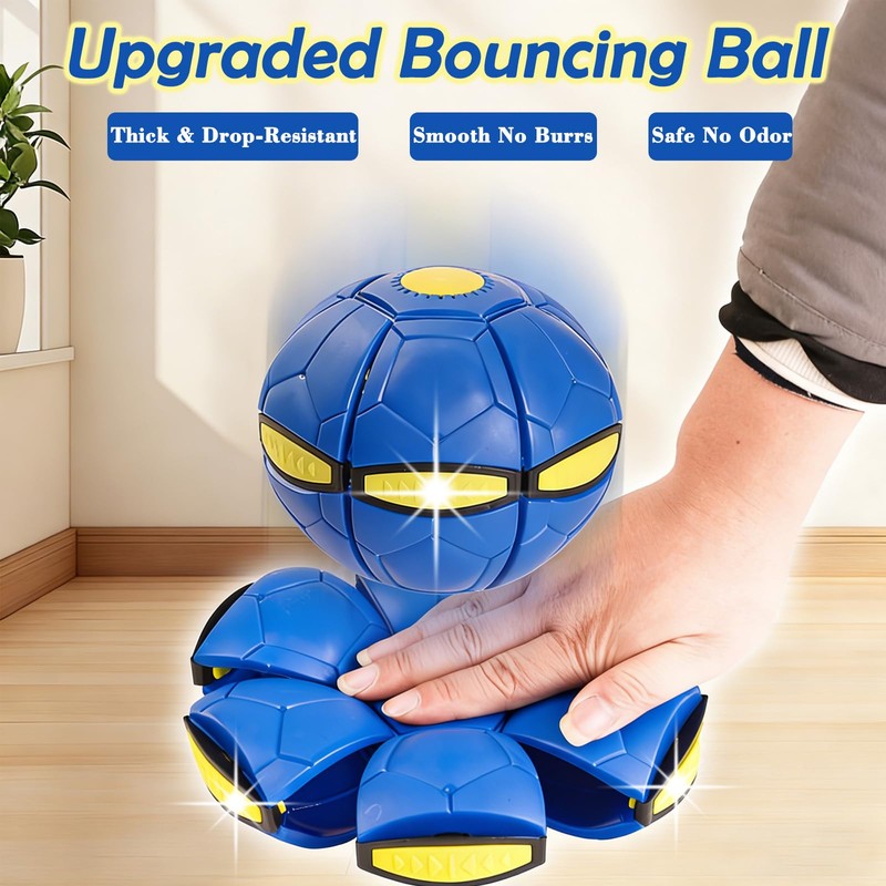 SAVTON Magic Ball, Football Shaped Magic Bouncing Ball,Interactive Pop-Up Transform,