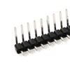 sourcing map Right Angle 40-pin 2.54mm Single Row Male Pin
