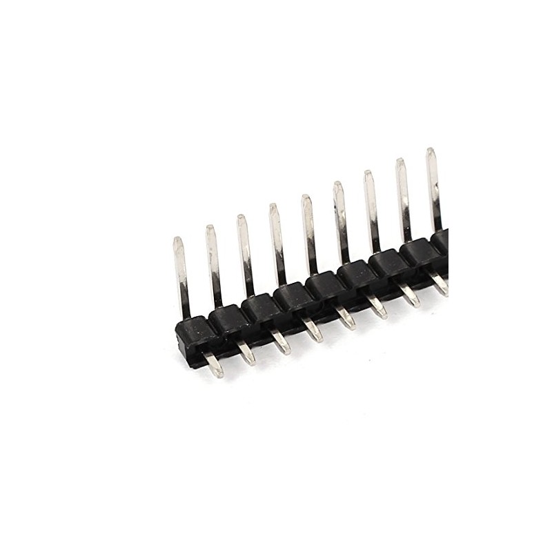 sourcing map Right Angle 40-pin 2.54mm Single Row Male Pin