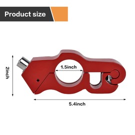 Leopauto Motorcycle Brake Lock, Motorcyc Lcks Anti Theft Moped Accessories for Atv, Scooter & Dirtbike Accessory (Red, 2X Keys)