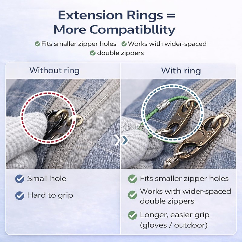 PPDVUUT Zipper Locks for Backpacks, Suitcases, Travel Bags & More,