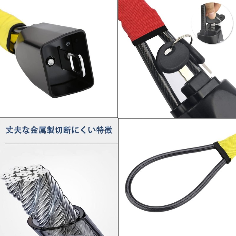 Car Steering Wheel Wire Lock, Anti-theft Steering Wheel Lock, Steering