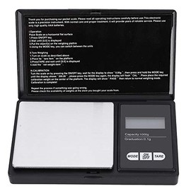 Digital Scales Mini High Precision LED Digital Pocket Scales Gold Silver Diamond Jewellery Stone Measuring Tools Balance (1000g/0.1g)