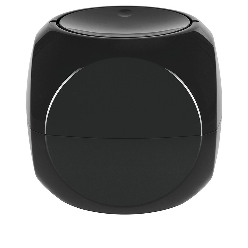 Spirella Bathroom bin, Black, 14 x 14 cm