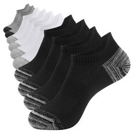 YOJOOM Mens Trainer Socks 6-9/9-12 Low Cut Ankle for Men Breathable Cotton Running Socks Seamless Non-Slip Multipack 5 Pairs (UK, Numeric, 6, 9, Regular, Regular, Multipack 5 Pairs)