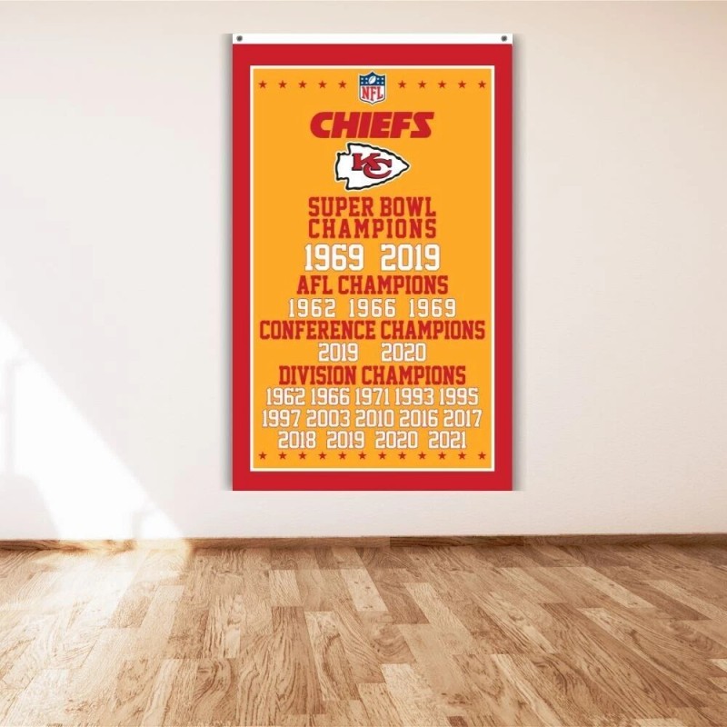 Unbranded Kansas City Chiefs 3x5 ft Banner KC Super Bowl