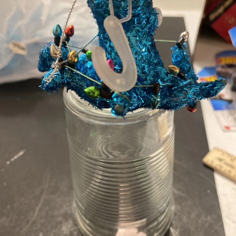 Holiday Time Teal Glitter Octopus Ornament, 3 in, by Holiday