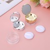 LIQWEI 2 Pcs Loose Powder Container, Portable Empty Mini Powder