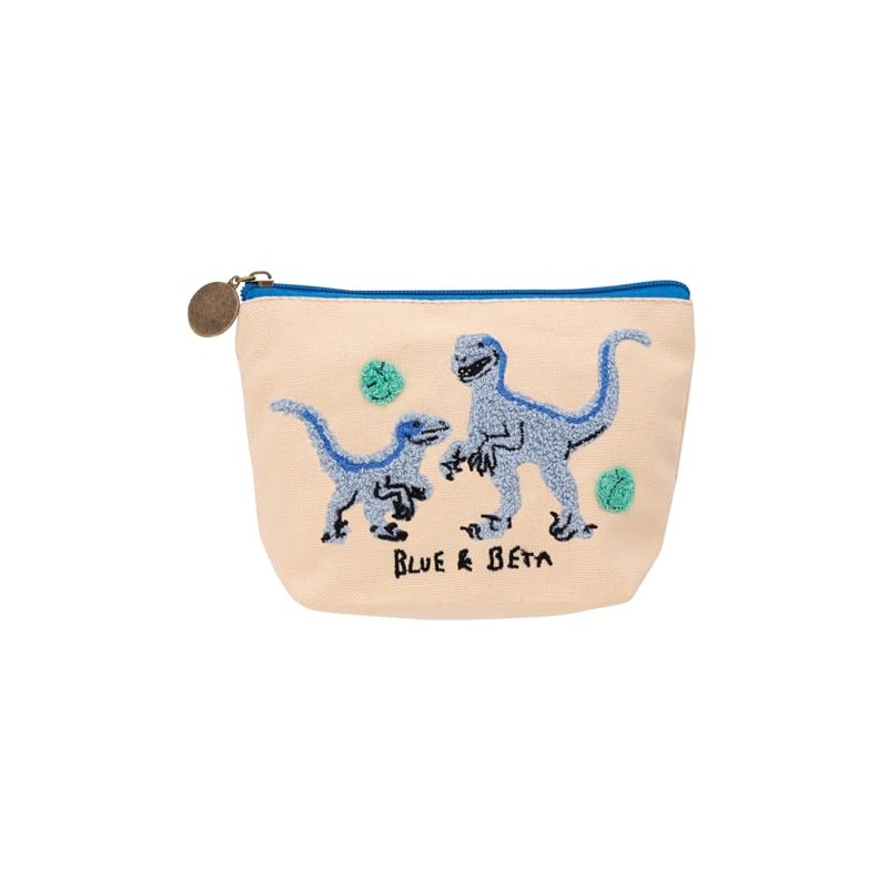 Marushin Jurassic World Blue Dinosaur Pouch with Charm 4985014700