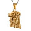 OIDEA Stainless Steel Vintage Jesus Pendant Necklace Gold Tone,22 Inch