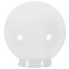 DOITOOL Acrylic Lamp Post Globe, White Lamp Globe, Round Plastic