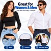 Unisex 3cm Elastic Fabric Belt for Jeans and Pants, Invisible-Style