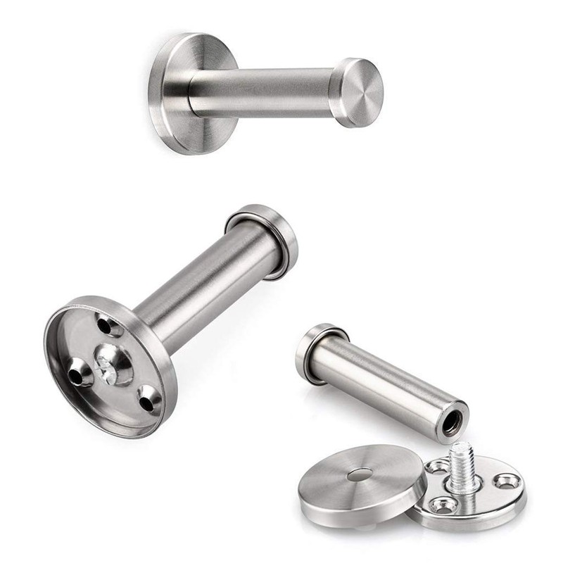 Linian Pack of 6 Stainless Steel Round Wall Hooks Towel