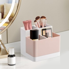 Poeland Desktop Storage Organizer Pencil Card Holder Box Container for Desk, Office Supplies, Vanity Table