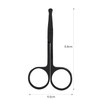 Nose Scissors, Nose Trimmer, Eyebrow Scissors, Beard Scissors (Black)
