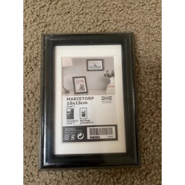 IKEA Marietop 4x6 in Matte BLACK Picture Frame Wide Edge Portrait or Landscape